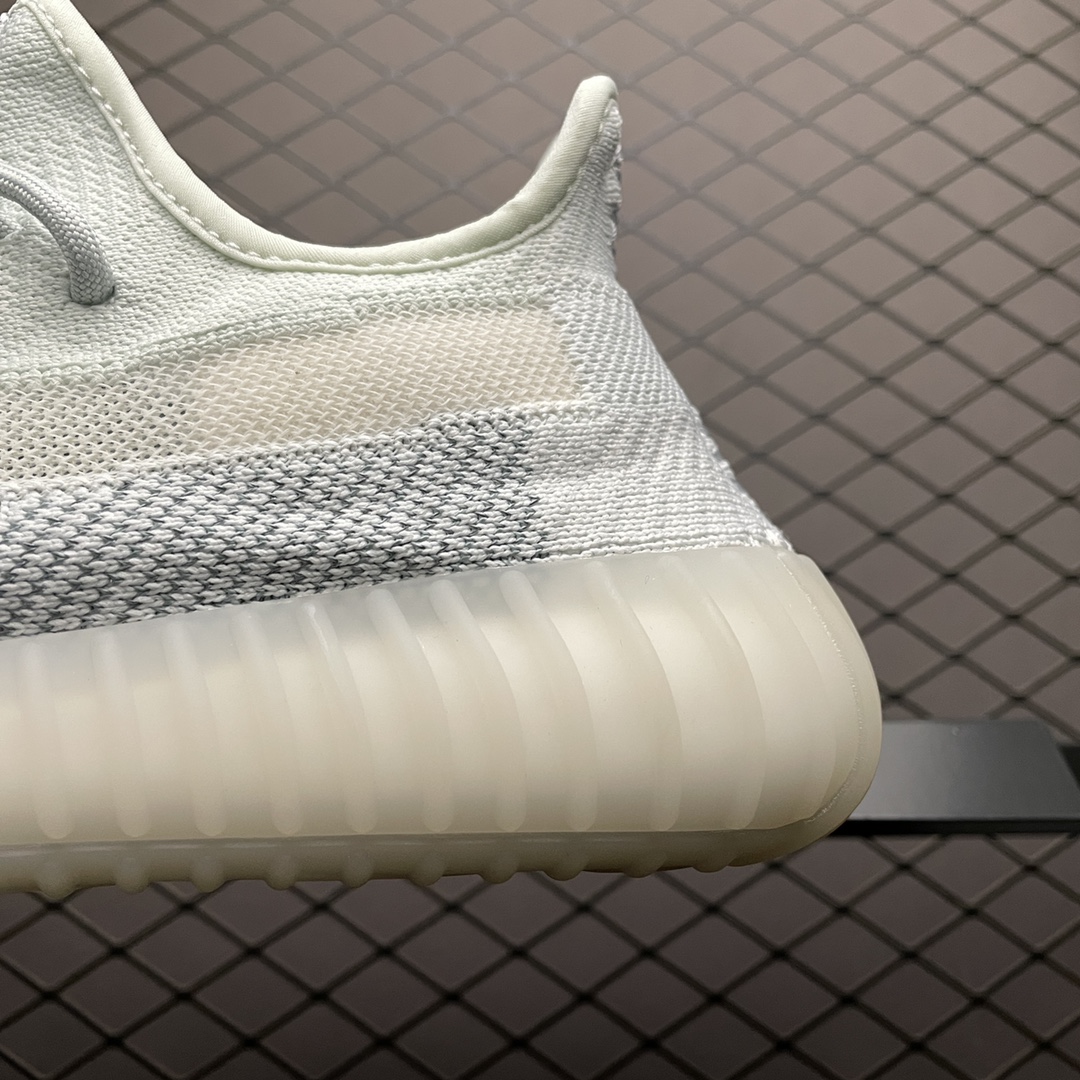 220 最顶零售性价版 AD 阿迪Yeezy 350V2  ” Cloud White Reflective ” 冰蓝满天星 FW5317