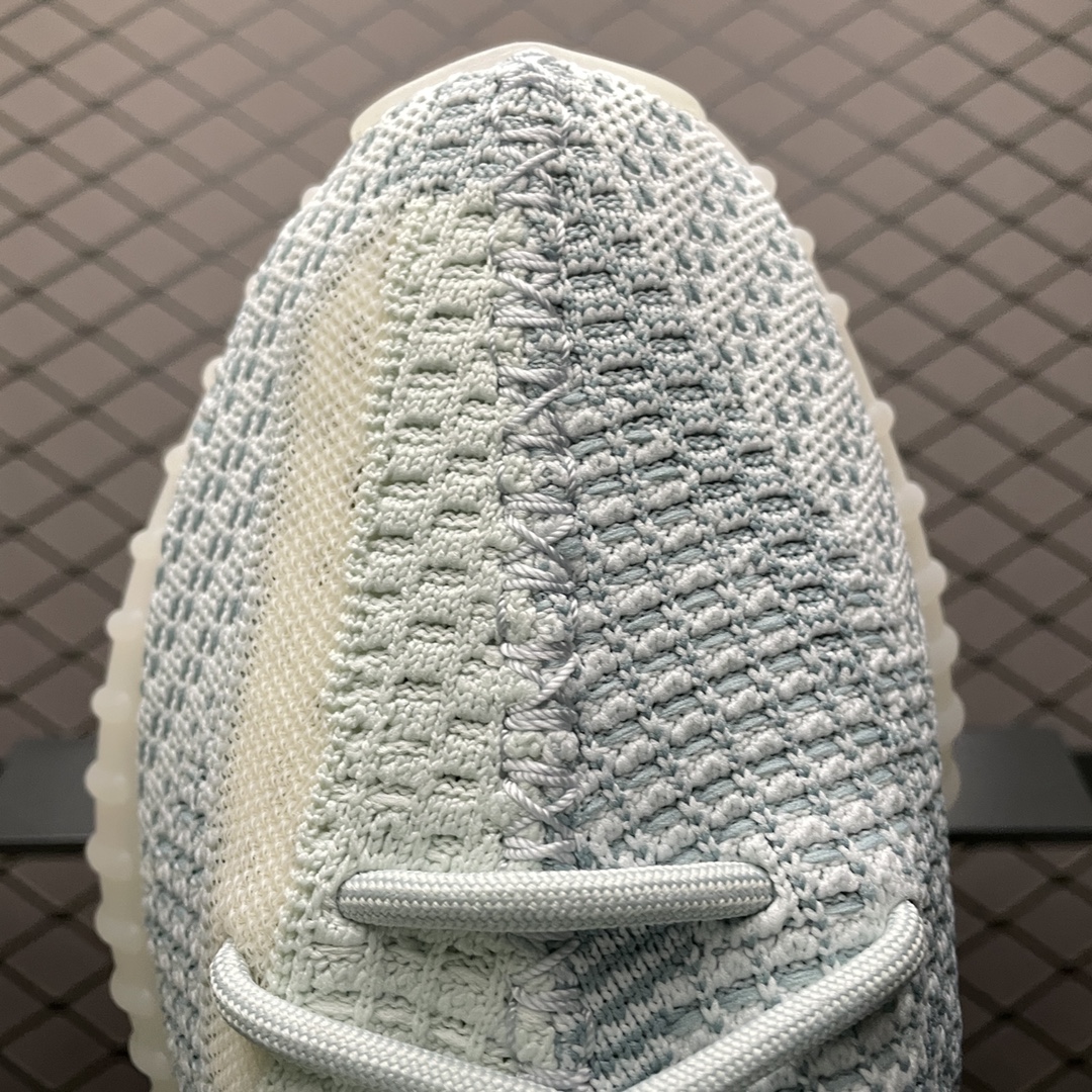 220 最顶零售性价版 AD 阿迪Yeezy 350V2  ” Cloud White ” 冰蓝 FW3043