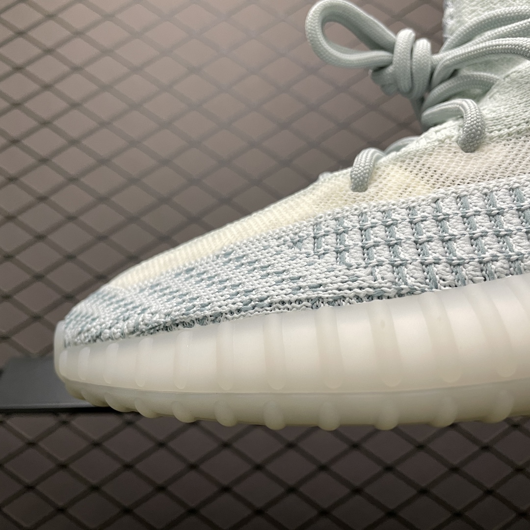 220 最顶零售性价版 AD 阿迪Yeezy 350V2  ” Cloud White ” 冰蓝 FW3043