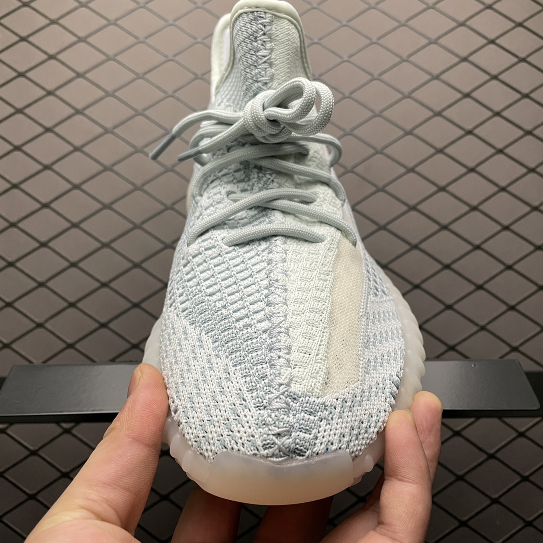 220 最顶零售性价版 AD 阿迪Yeezy 350V2  ” Cloud White ” 冰蓝 FW3043