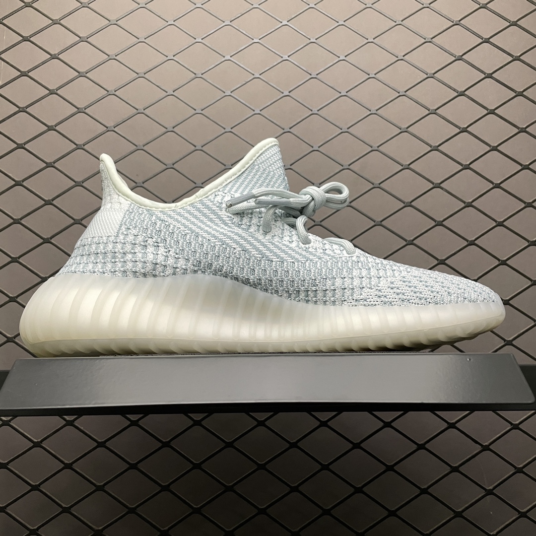 220 最顶零售性价版 AD 阿迪Yeezy 350V2  ” Cloud White ” 冰蓝 FW3043