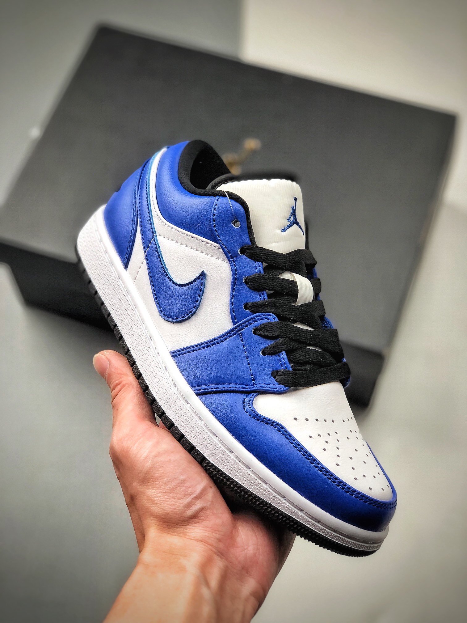 200  Air Jordan 1 Low 白蓝/小闪电AJ1乔1低帮休闲板鞋  553558-124