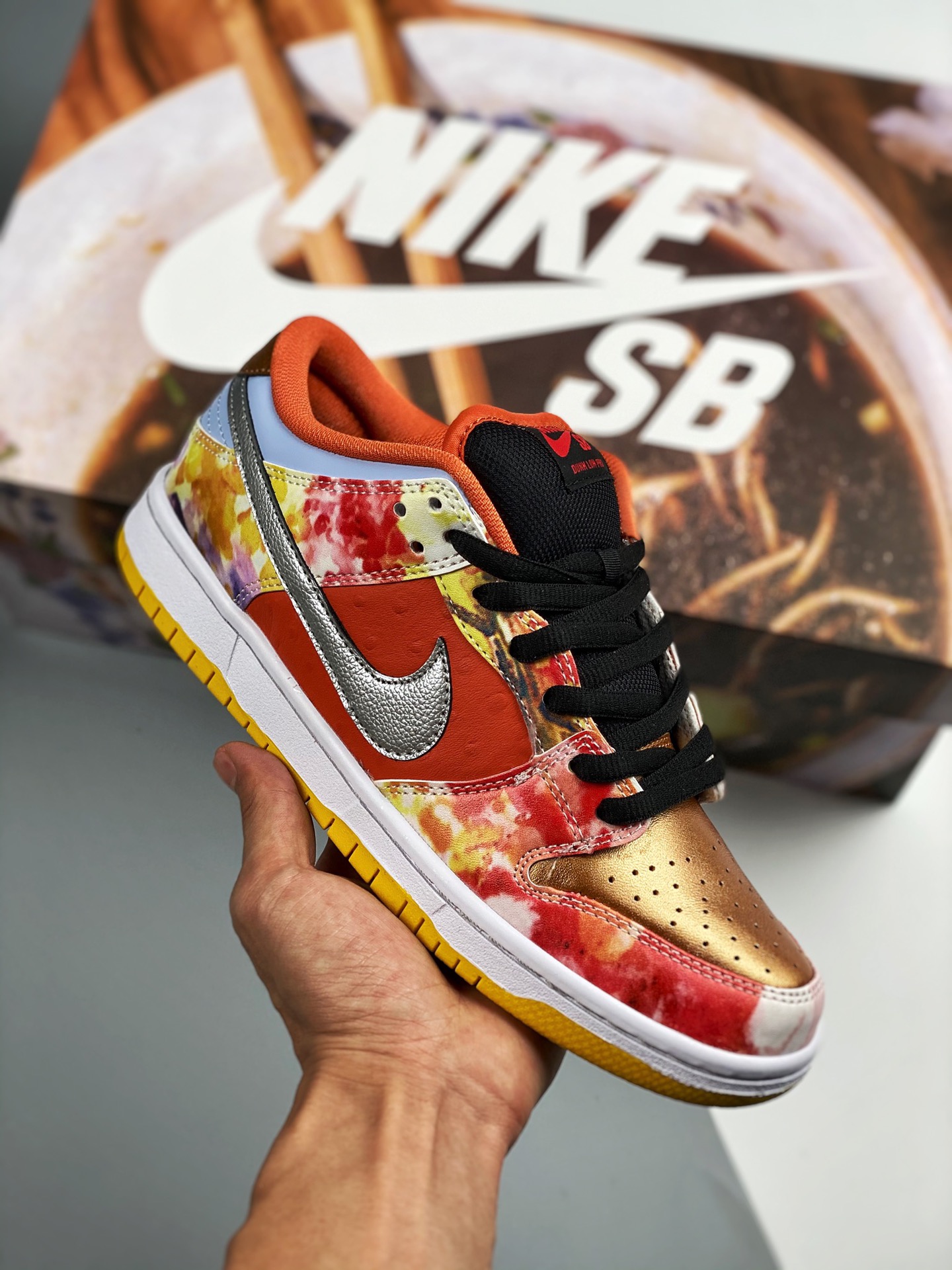 NK SB Dunk Low Pro "Street Hawker" Food God Yin-Yang, produced by pure original production line, representing the stron…