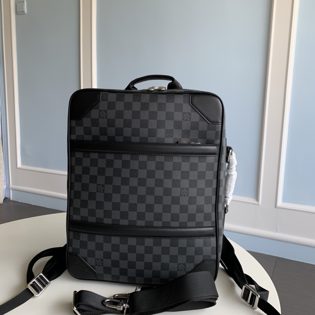 Louis Vuitton Briefcase Backpack Damier Graphite Canvas Business Bag N50051