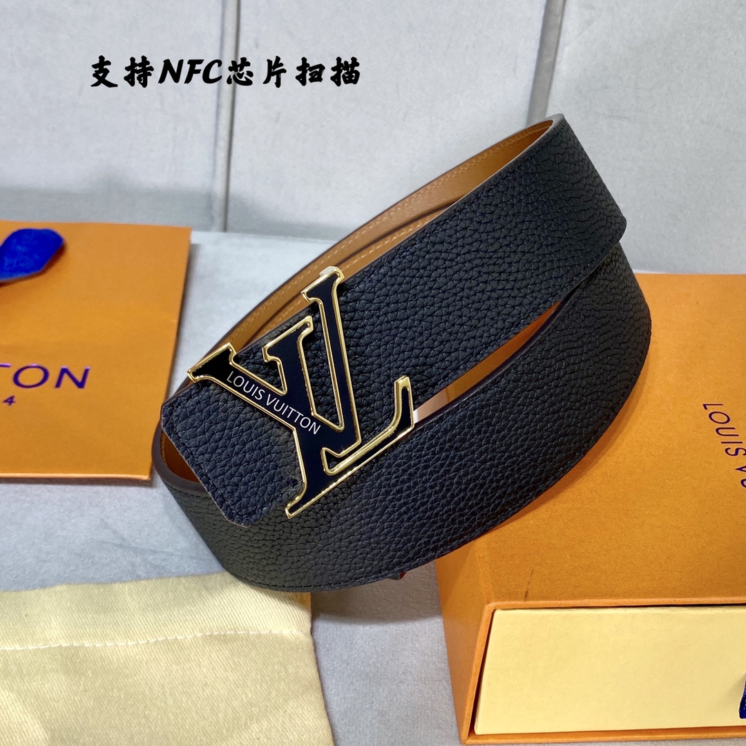 Louis Vuitton Belts Calfskin Cowhide