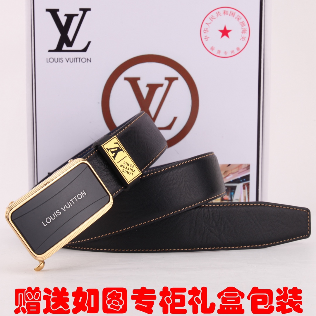 皮带LV..路易..威登️自动扣腰带