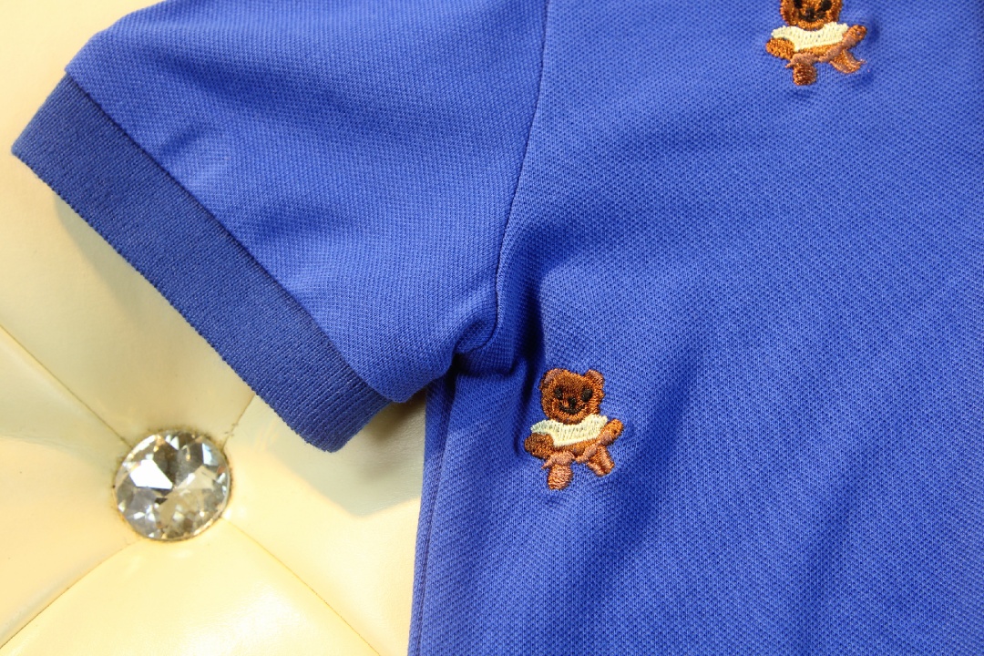 High-End Armani Kids Summer Suit with Electric Embroidery Bear Pattern 2021 - 图片 9