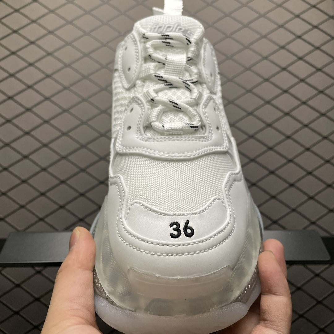 520 Balenciaga 巴黎世家 Triple S Sneaker 三代复古做旧休闲老爹鞋 全组合氮气水晶大底