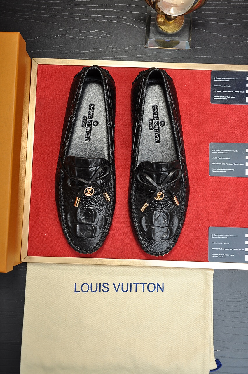 Wholesale
 Louis Vuitton Shoes Moccasin Cowhide