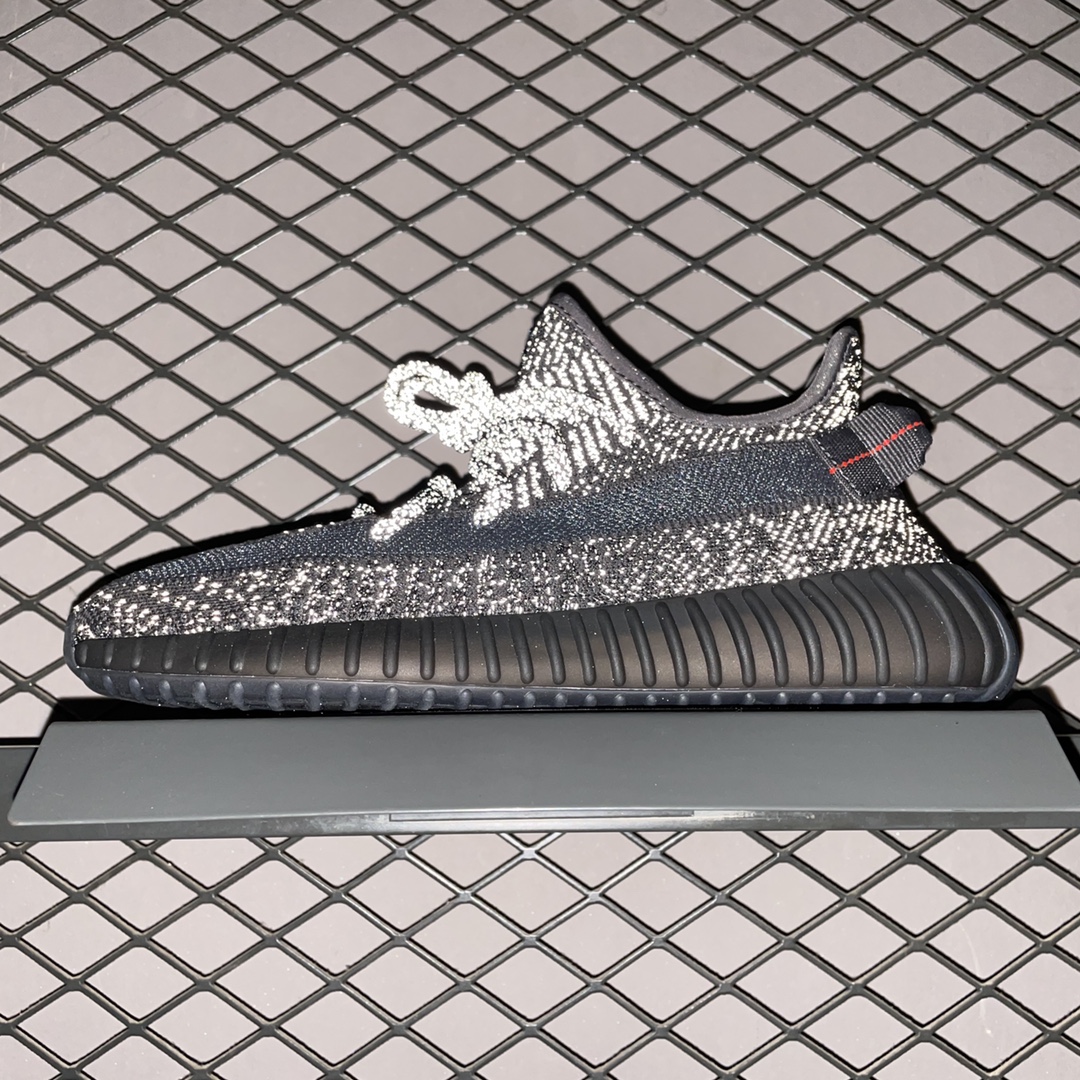 220 最顶零售性价版 AD 阿迪Yeezy 350V2  ” Black Reflective ” 黑满天星 FU9007