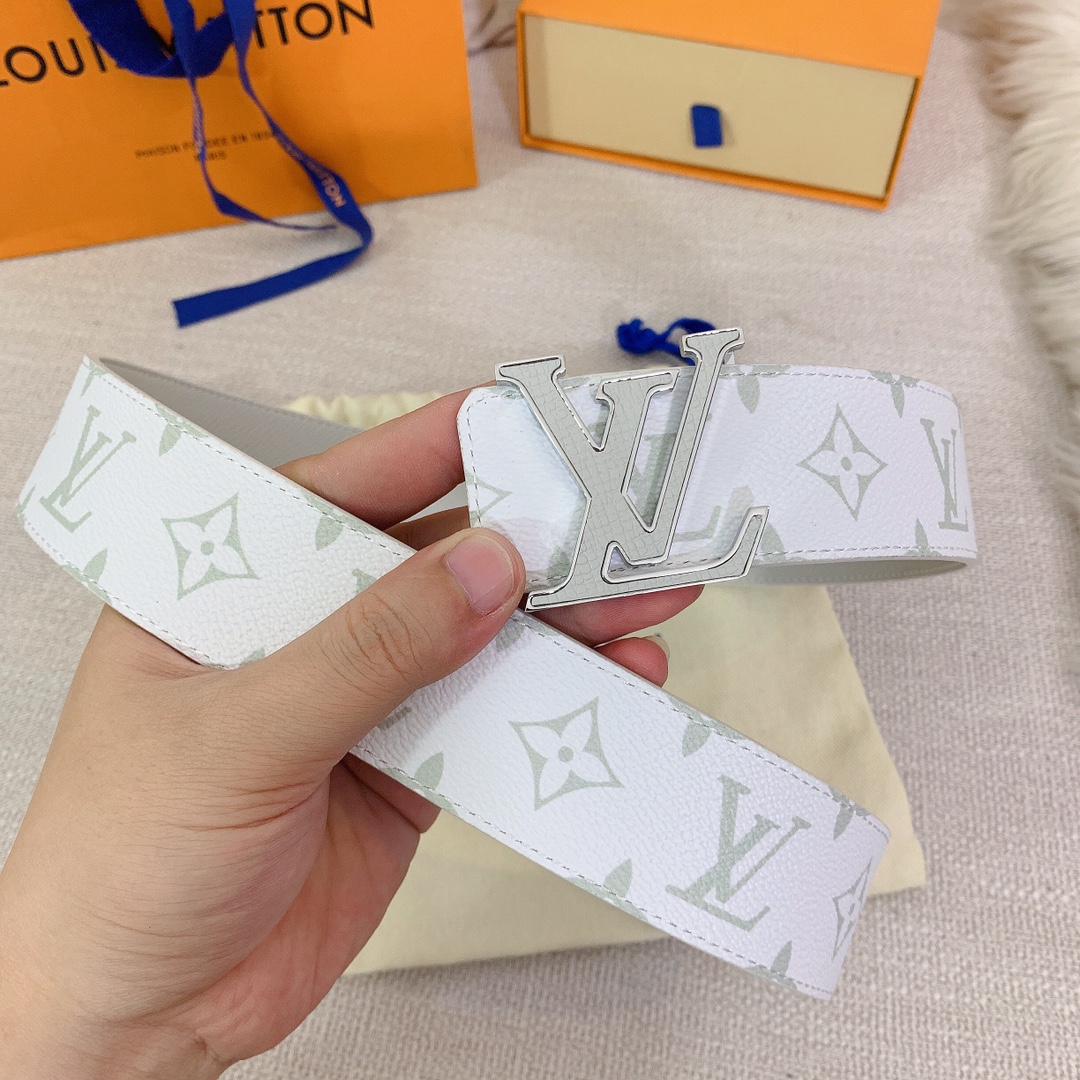 代购级✈️ LV男士腰带 现货实拍 L0UIS VUITT0N 男士新品原單腰帶 寬度40毫米 雙面均可