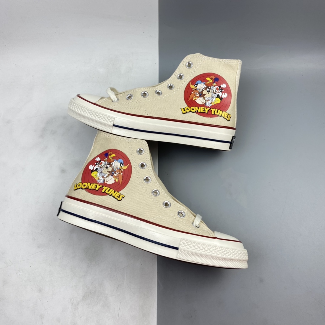 P140 Converse Chuck 1970s 乐一通最新联名经典涂鸦限定款三星标帆布鞋 162053C