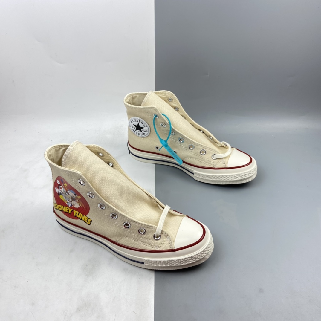 P140 Converse Chuck 1970s 乐一通最新联名经典涂鸦限定款三星标帆布鞋 162053C