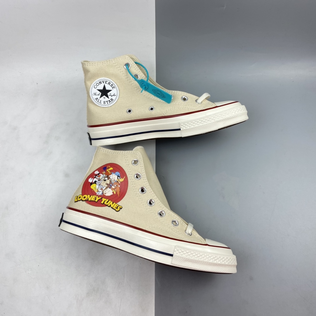 P140 Converse Chuck 1970s 乐一通最新联名经典涂鸦限定款三星标帆布鞋 162053C