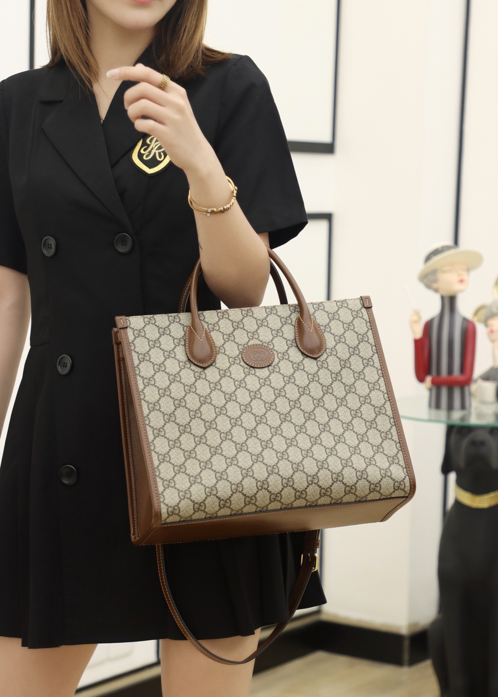 Gucci GG small tote bag托特包 659983 92TCG 8563
