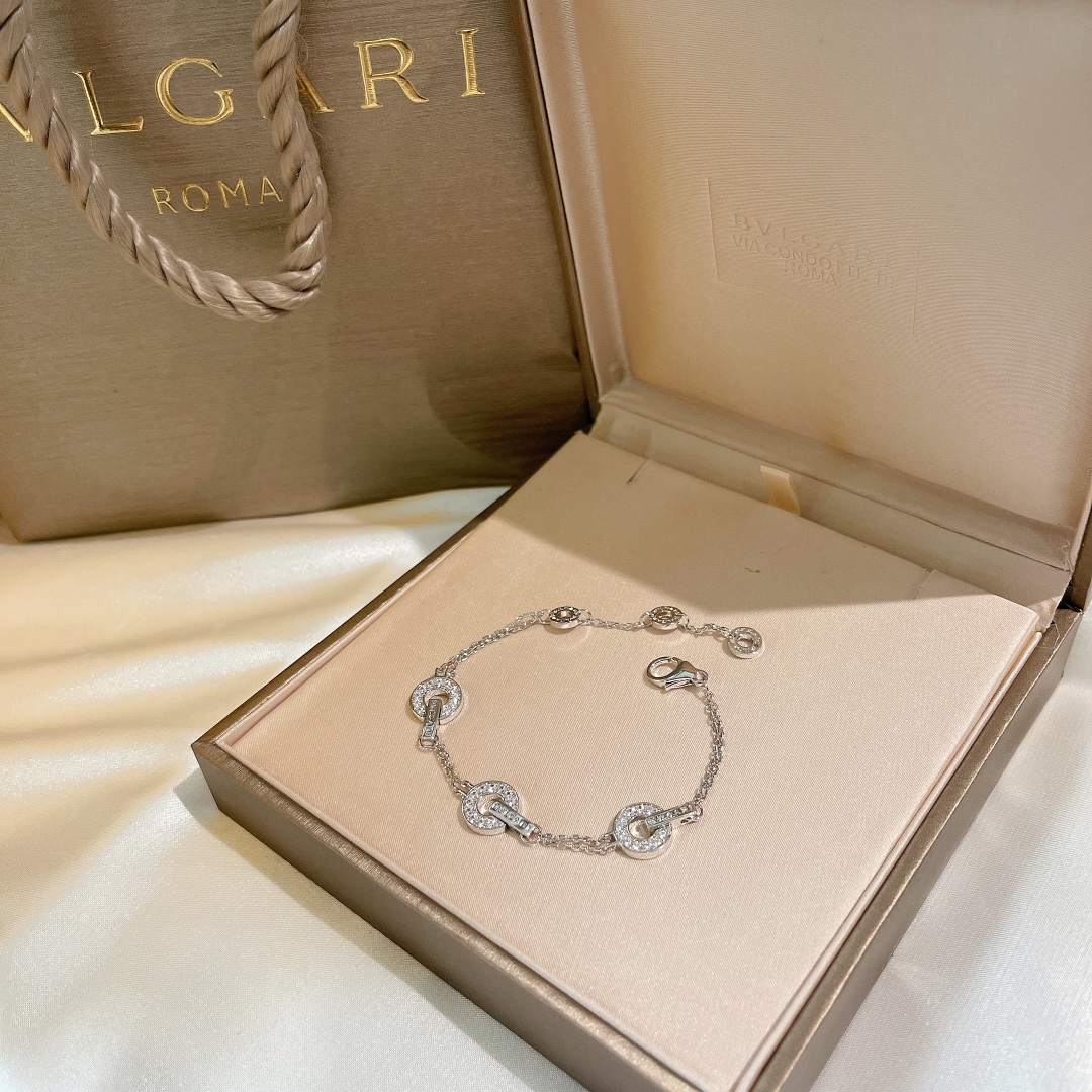 Bvlgari Jewelry Bracelet Platinum Rose Gold White CNC Process
