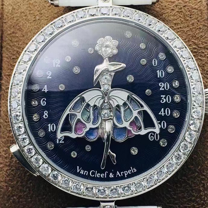 Van Cleef & Arpels 梵克 雅宝全新升级 重量和 一模一样 底盖3D浮雕 机芯升级版 加料不加价 诗意复杂功能系列—舞动的天使