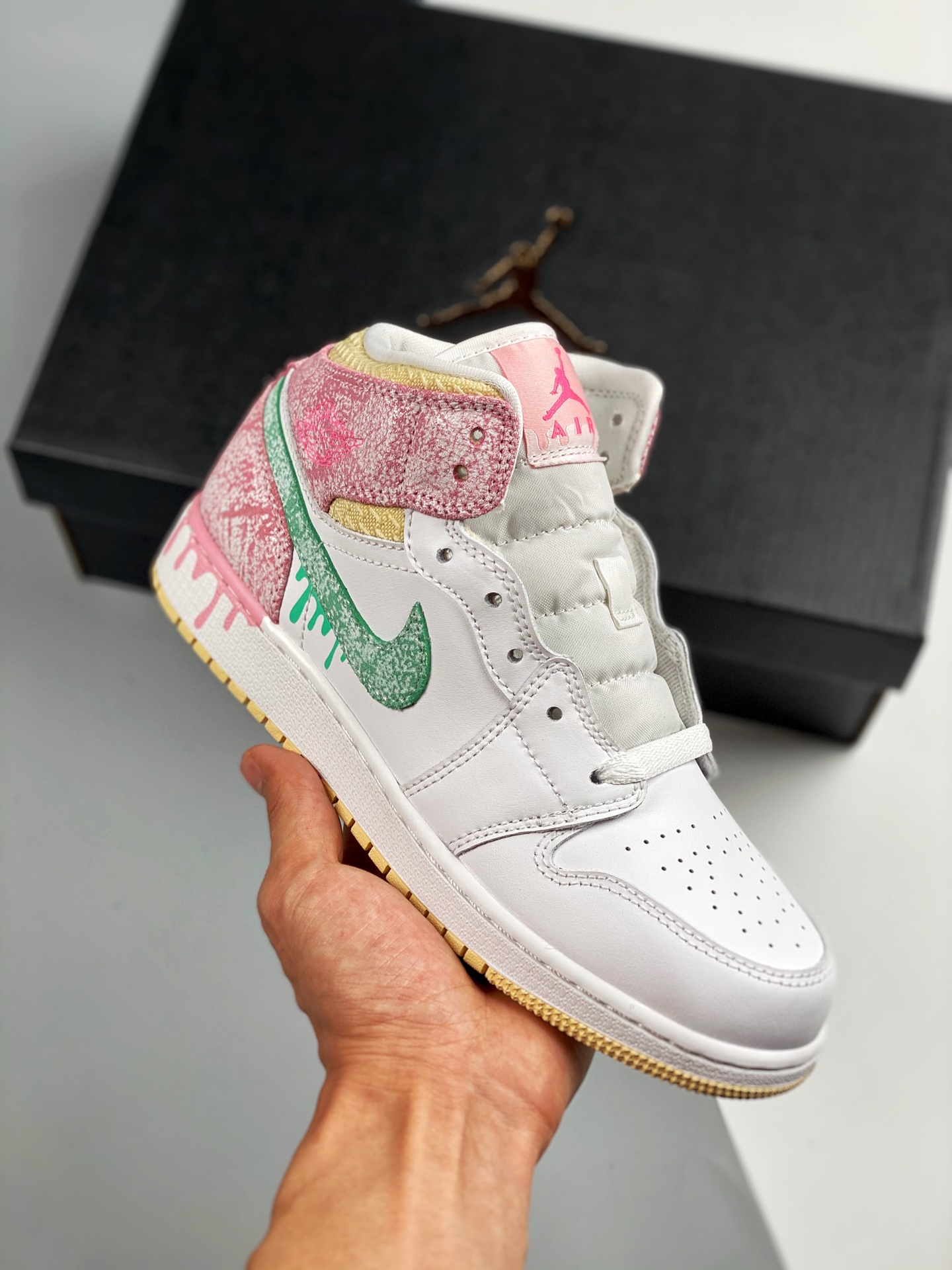 Versión de verificación Air Jordan 1 Mid Helado La mejor calidad de media caña del mercado ¡Calidad tope! La única vers…
