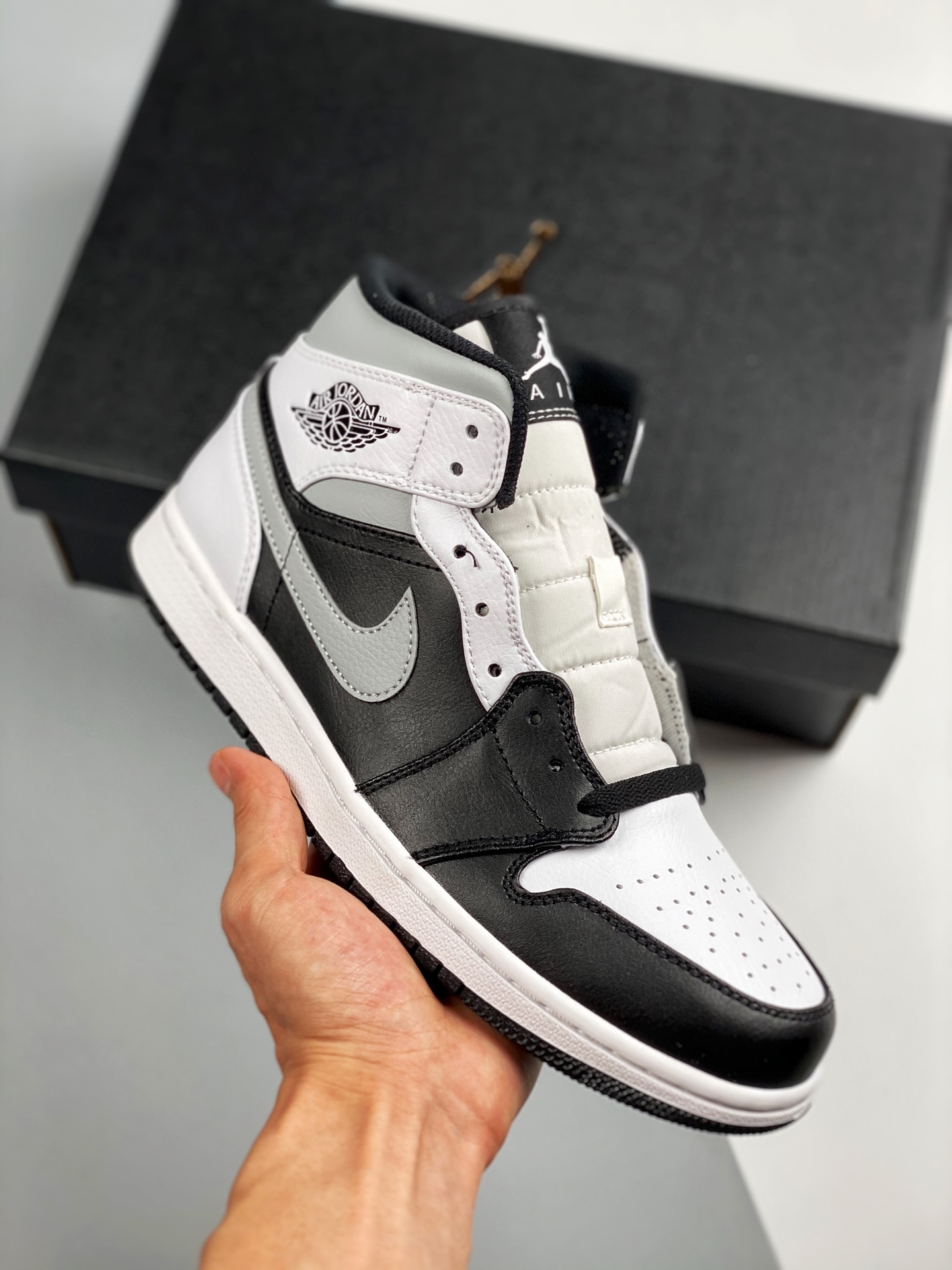 Versión de verificación Air Jordan 1 Mid Sombra Gris La mejor calidad de media caña del mercado ¡Calidad tope! La única…