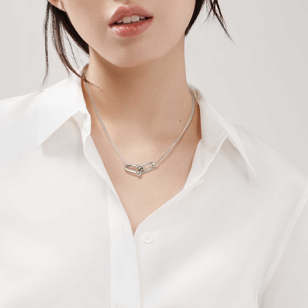 Tiffany & Co. Tiffany&Co.Hardwear U形竹节锁骨项链