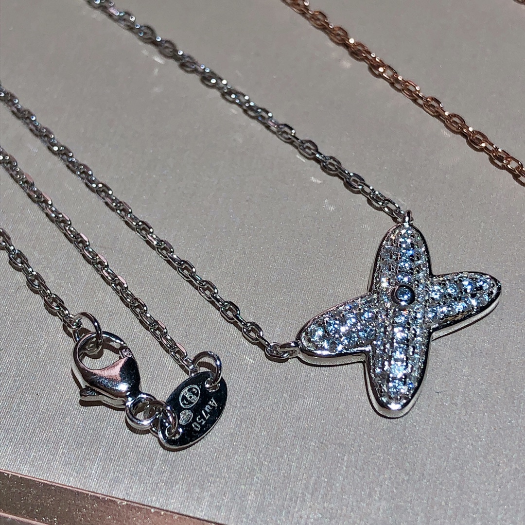 NO:101323,Today's new style Shangmei * Yuan Cross three-row diamond necklace Details are in place Platinum | Rose Gold, Shangmei, necklace19860909今日新款 尚美*缘 交叉三排钻项链 细节到位 白金 | 玫金,尚美,necklace,Jewelry