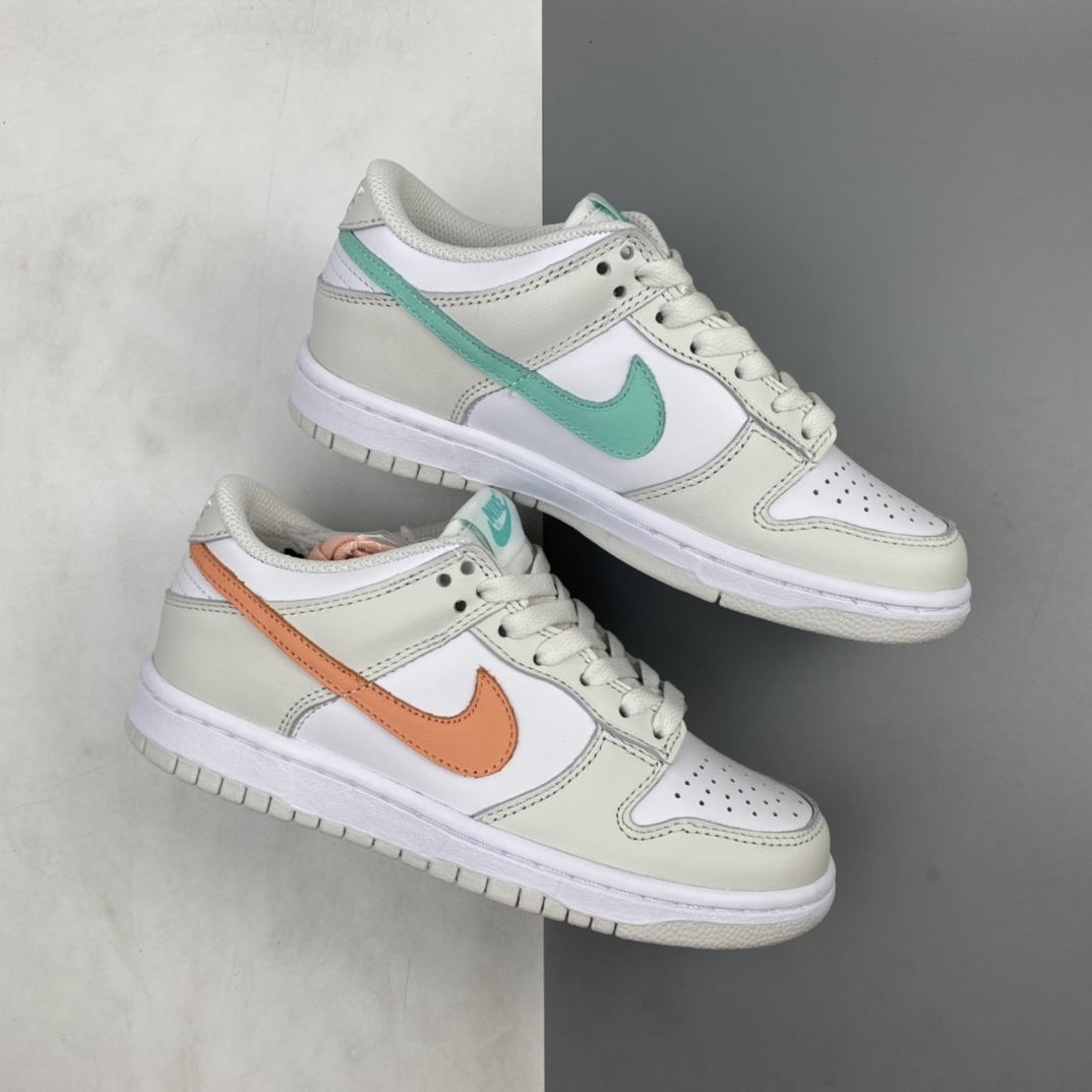 P300 Nike Dunk SB Low 象牙白拼接配色运动滑板鞋 CW1590-101
