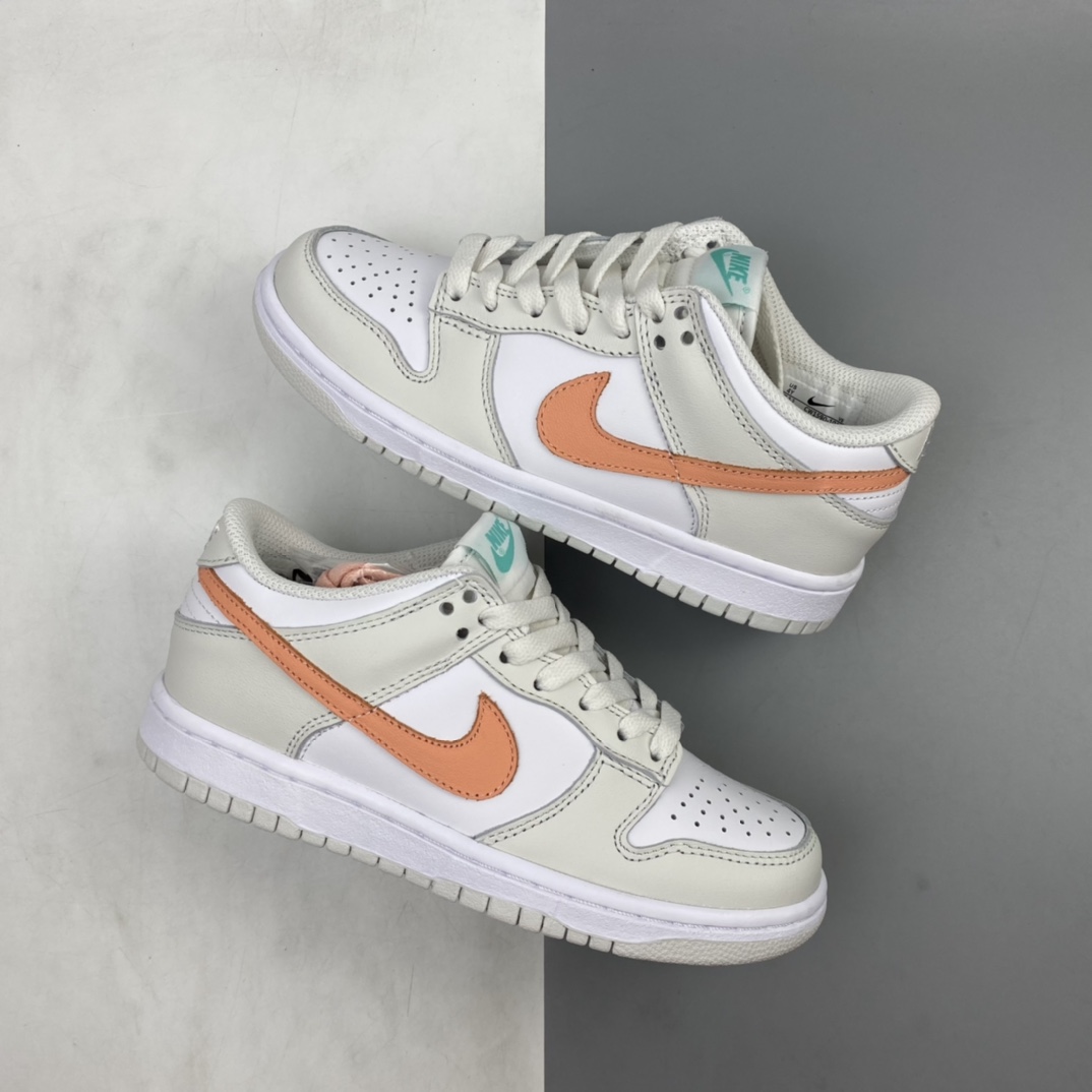 P300 Nike Dunk SB Low 象牙白拼接配色运动滑板鞋 CW1590-101