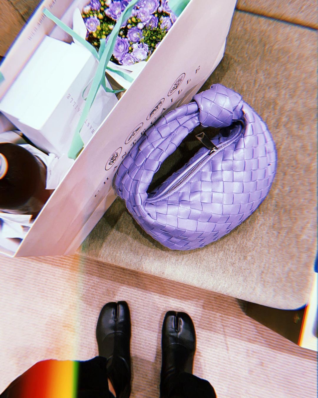Bottega Veneta MINI JODIE 28CM BAG 651876香芋紫