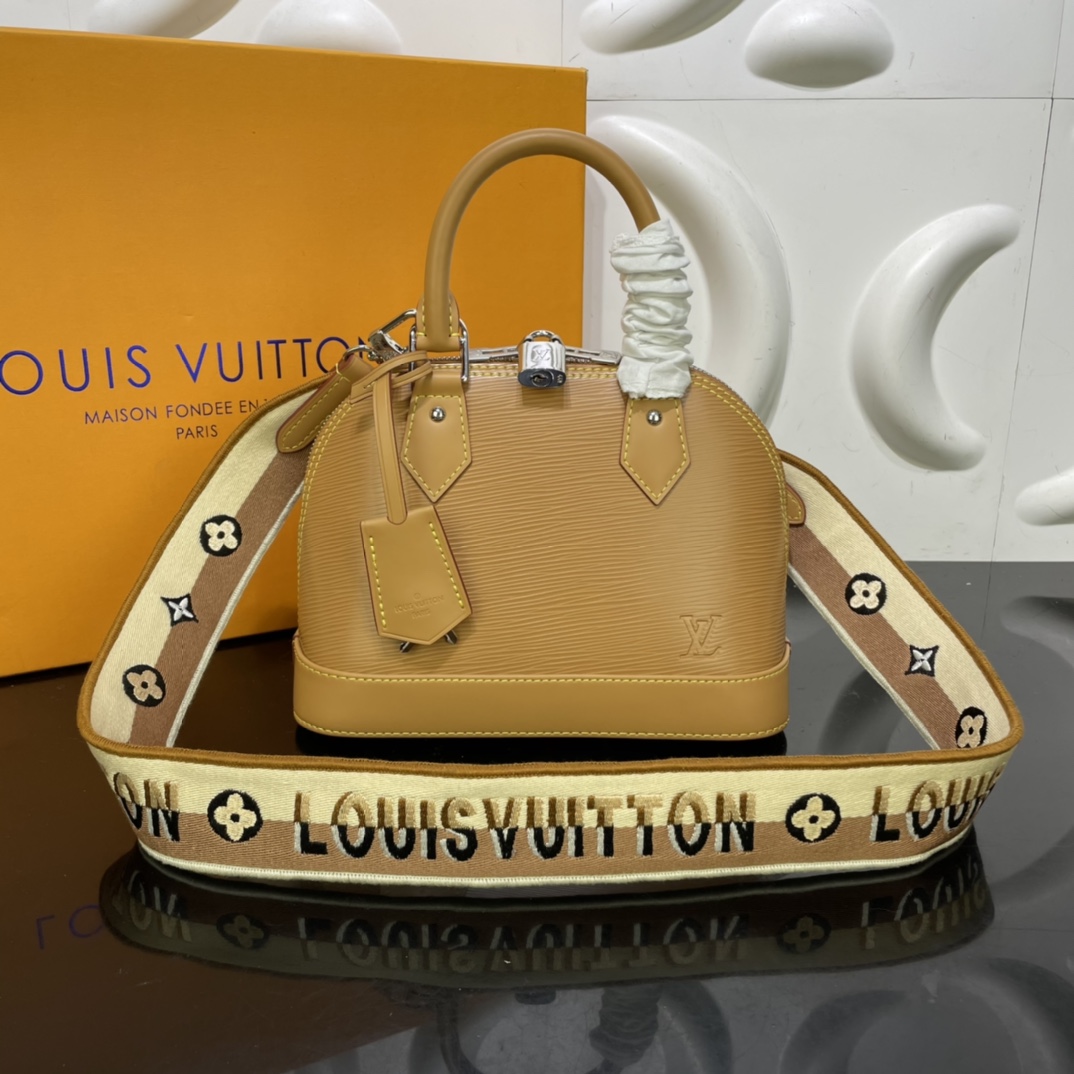 Where should I buy replica
 Louis Vuitton LV Alma BB Bags Handbags Embroidery Epi Cowhide M57341