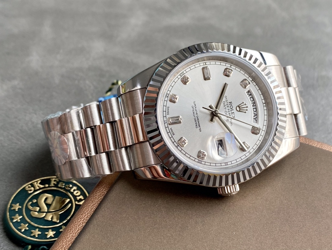 SK.Factory 労力士Rolex 双歴モデル 40mm 自動機械腕時計