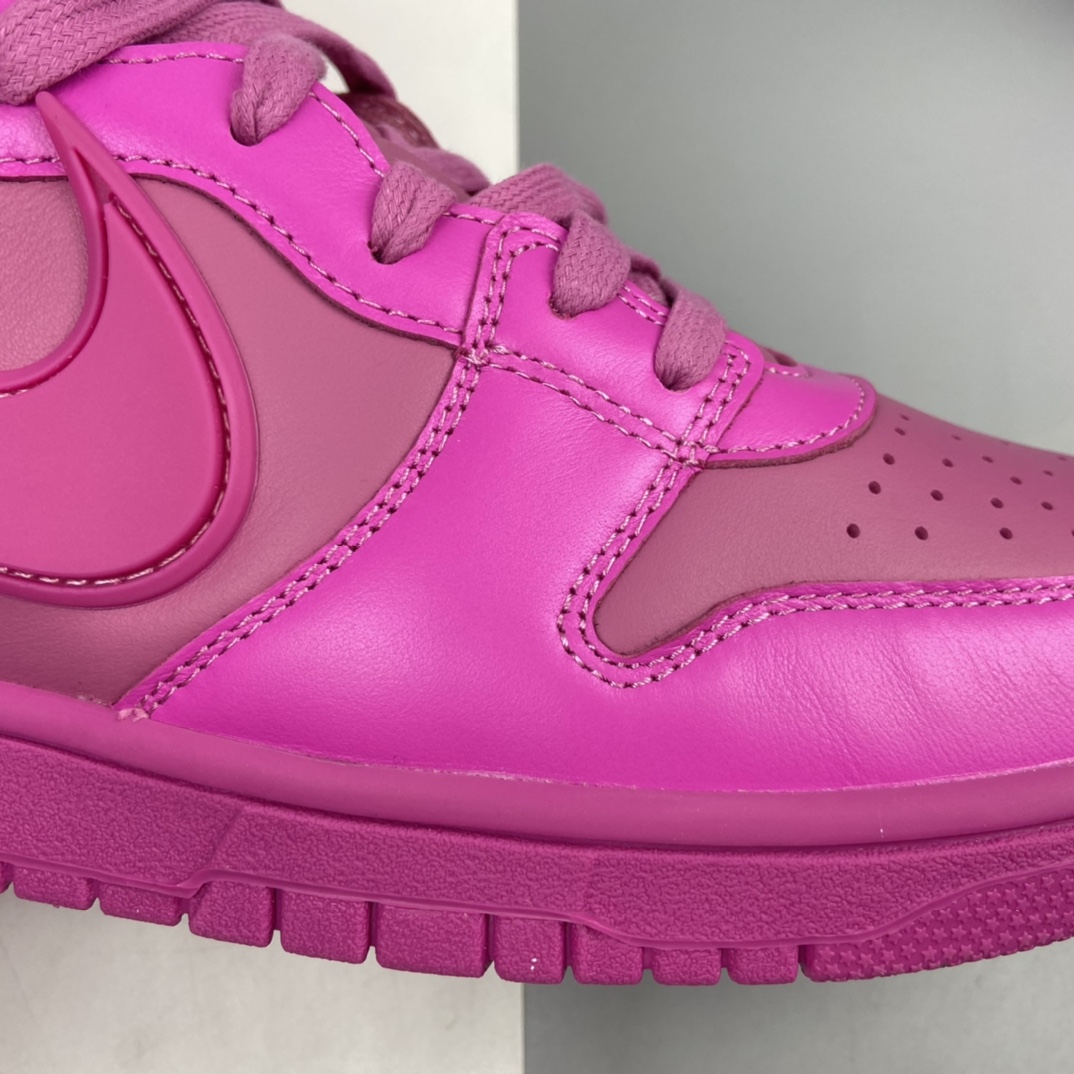 P450 AMBUSH x Nk Dunk High ”Lethal Pink” 扣篮系列高帮休闲运动滑板板鞋 CU7544-600