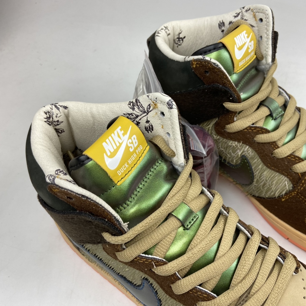 P400 Concepts x Nike SB Dunk High“Mallard（野鸭）”扣篮系列复古高帮休闲运动滑板鞋 DC6887-200