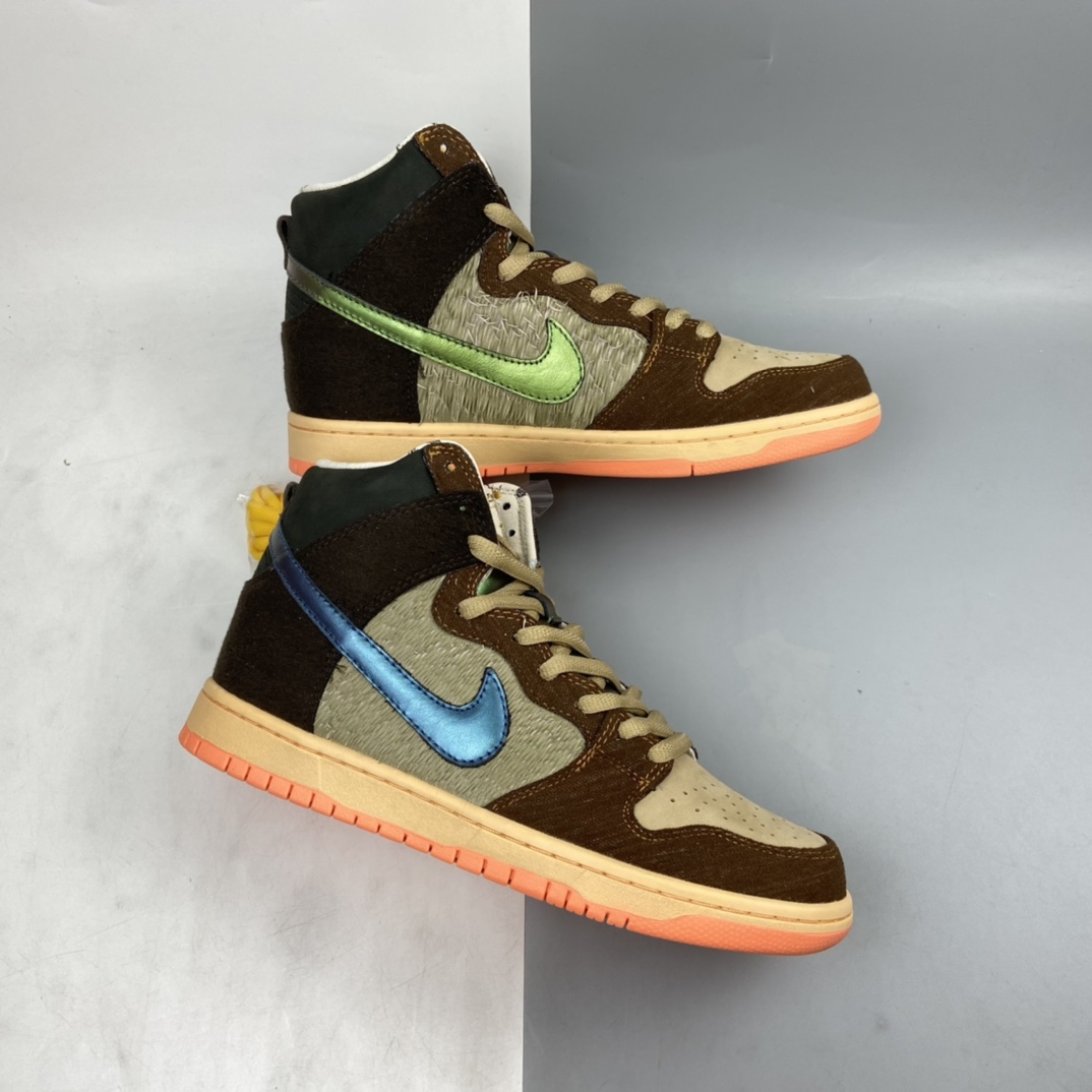 P400 Concepts x Nike SB Dunk High“Mallard（野鸭）”扣篮系列复古高帮休闲运动滑板鞋 DC6887-200