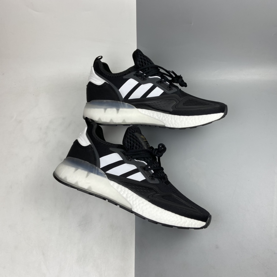 P220 Ad ZX 2K Boost 网纱针织呼吸面套脚休闲运动慢跑鞋 H00102