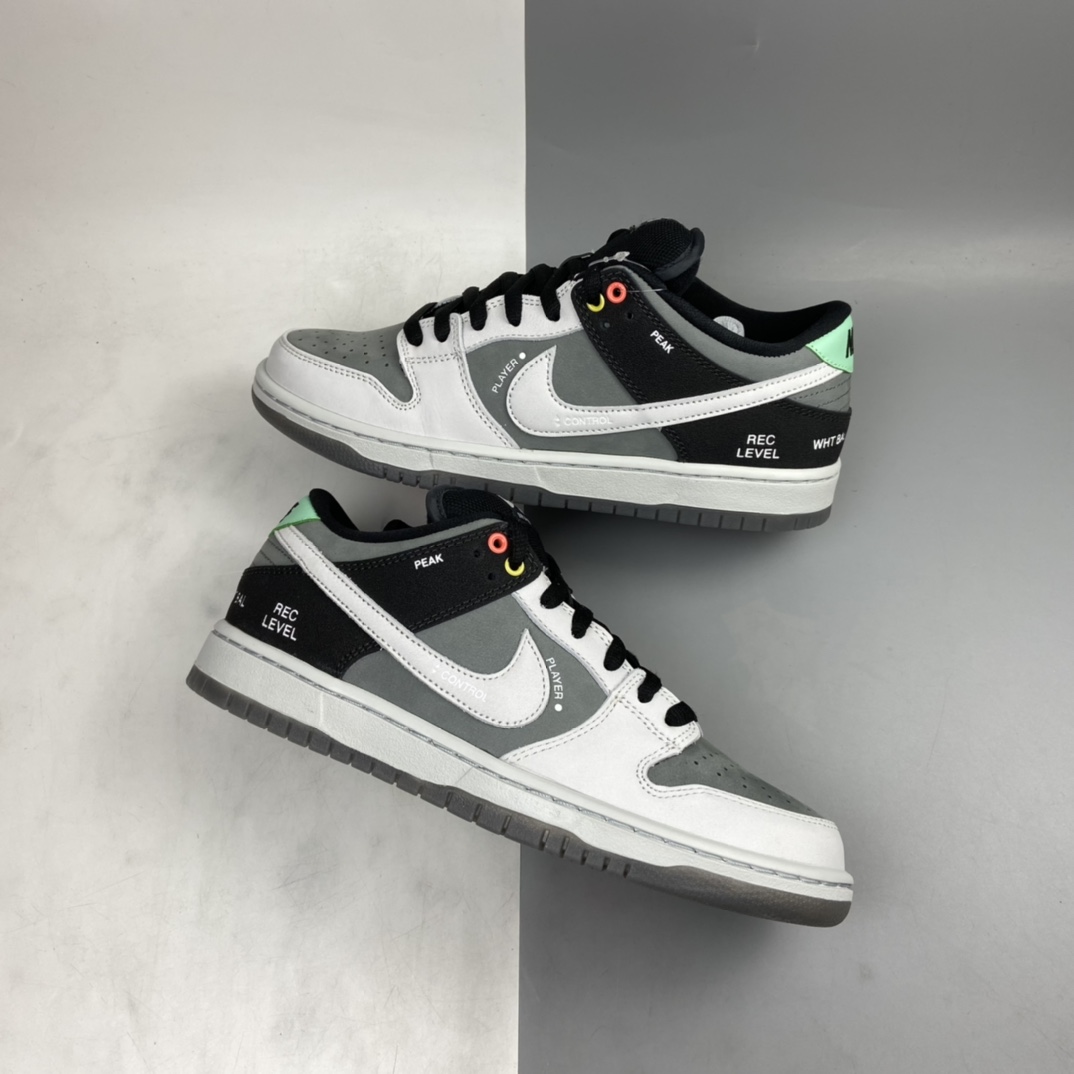 P400 Nike Dunk SB Low Pro ISO 摄相机联名 黑灰扣篮系列 复古休闲运动滑板鞋 CV1659-001