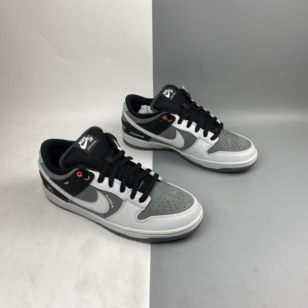 P400 Nike Dunk SB Low Pro ISO 摄相机联名 黑灰扣篮系列 复古休闲运动滑板鞋 CV1659-001