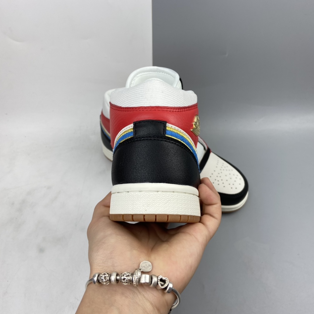 P260 Air Jordan 1 Mid AJ1 乔1 中帮百搭休闲运动板鞋 DC1426-100