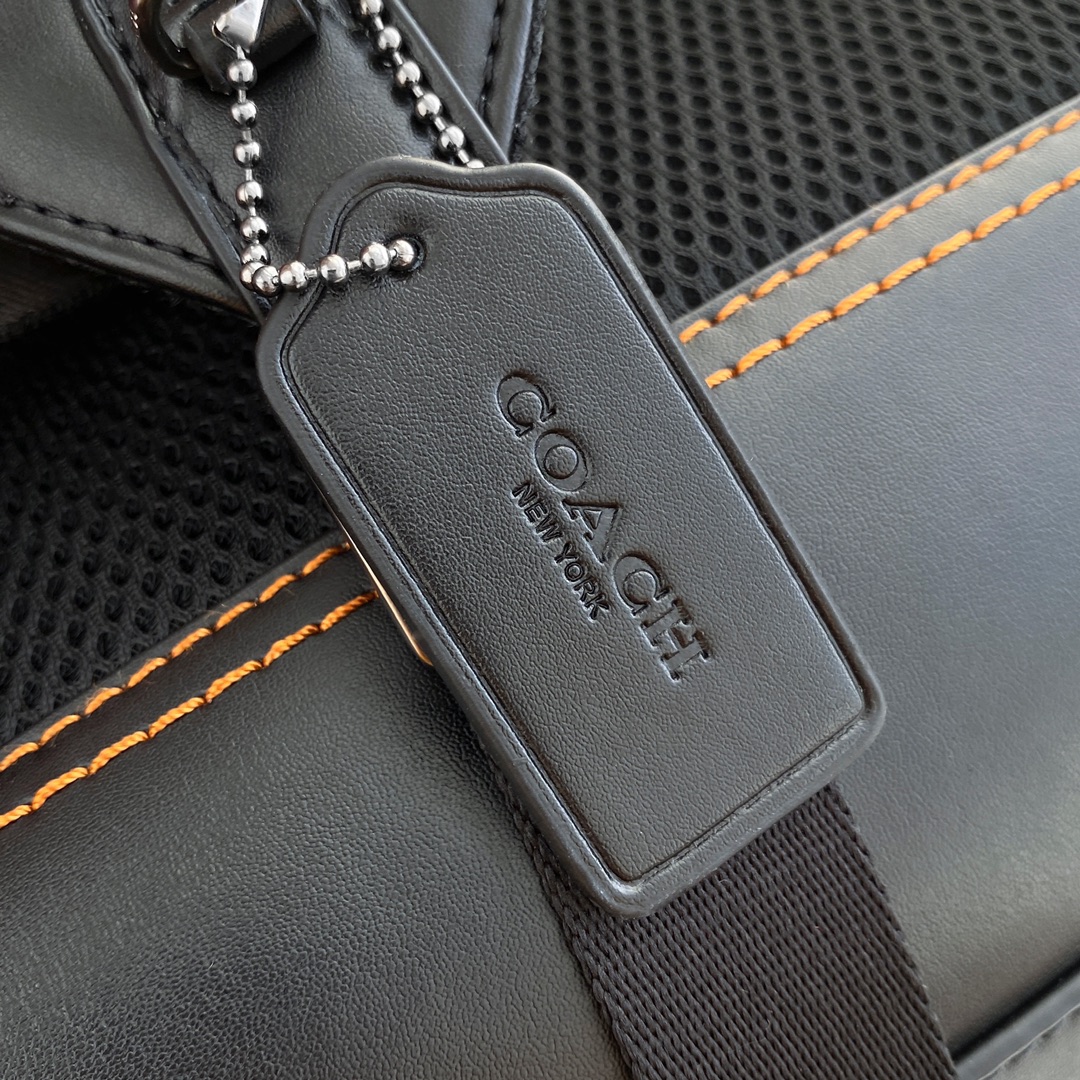 Coach COACH蔻驰5091/89080/961/79036/69291/40344 黑色 男士老花帆布双肩背包男士双肩包