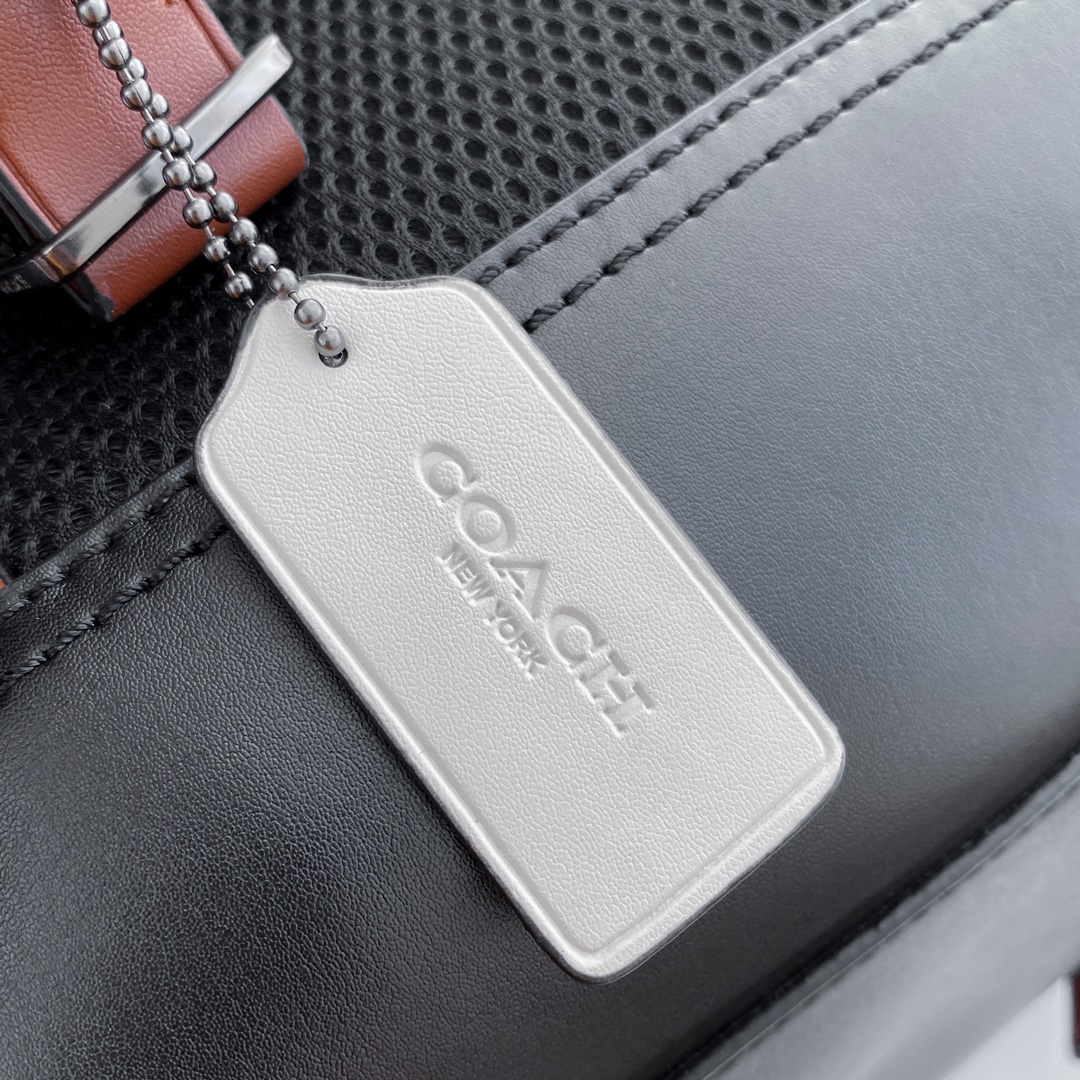 Coach COACH蔻驰5091/89080/961/79036/69291/40344 黑色 男士老花帆布双肩背包男士双肩包