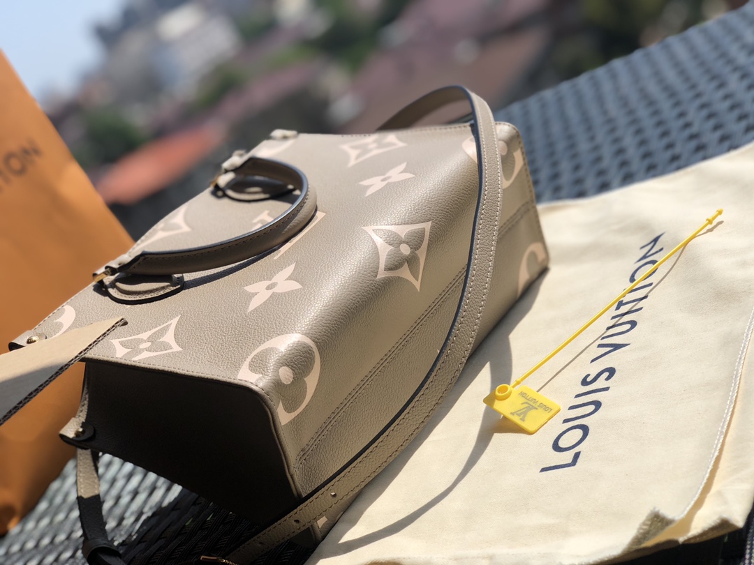 非市场普通货 进口皮料半钢五金 m45779小号尺寸25-19-11.5㎝ 新款小号onthego 大象