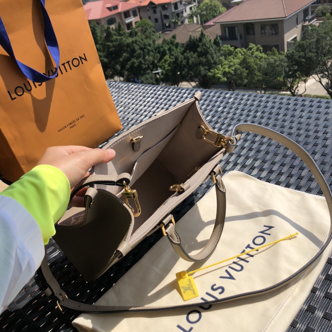 非市场普通货 进口皮料半钢五金 m45779小号尺寸25-19-11.5㎝ 新款小号onthego 大象