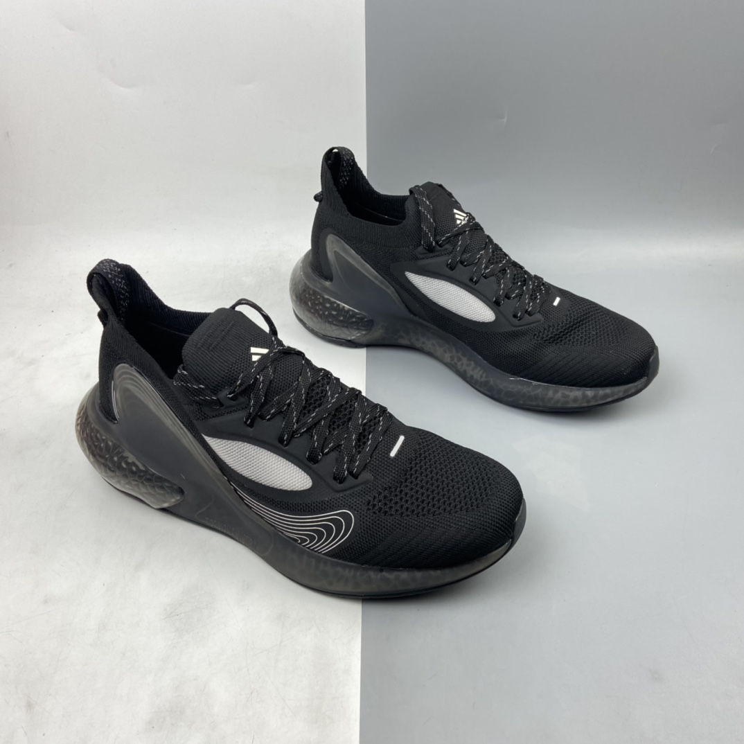 P230 AD Alphaboost Beyond M 阿尔法针织网面 升级爆米花材质休闲运动套脚慢跑鞋 CG3418