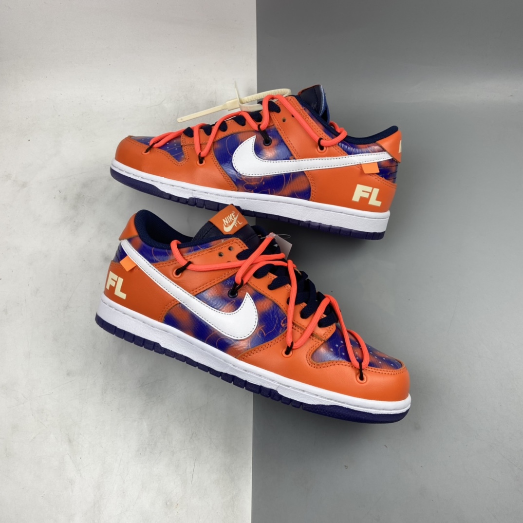 P280 OFF-WHITE x Futura x Nike Dunk Low 扣篮系列低帮经典百搭休闲运动板鞋 DD0856-801