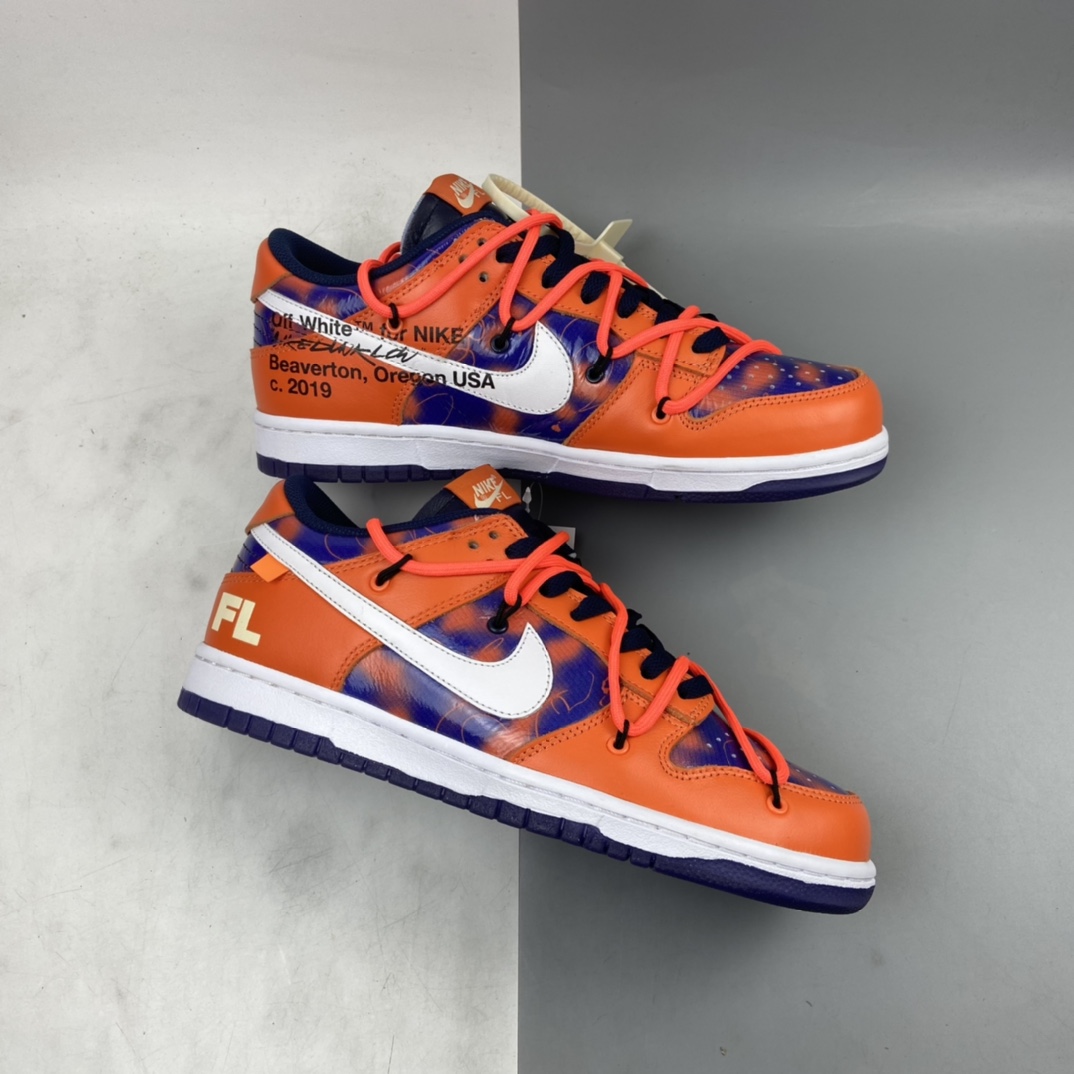 P280 OFF-WHITE x Futura x Nike Dunk Low 扣篮系列低帮经典百搭休闲运动板鞋 DD0856-801