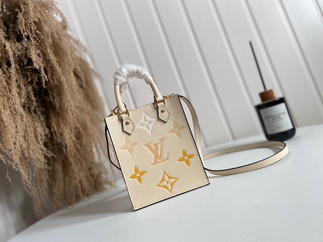 Louis Vuitton LV Sac Plat Bags Handbags Yellow Summer Collection M80449