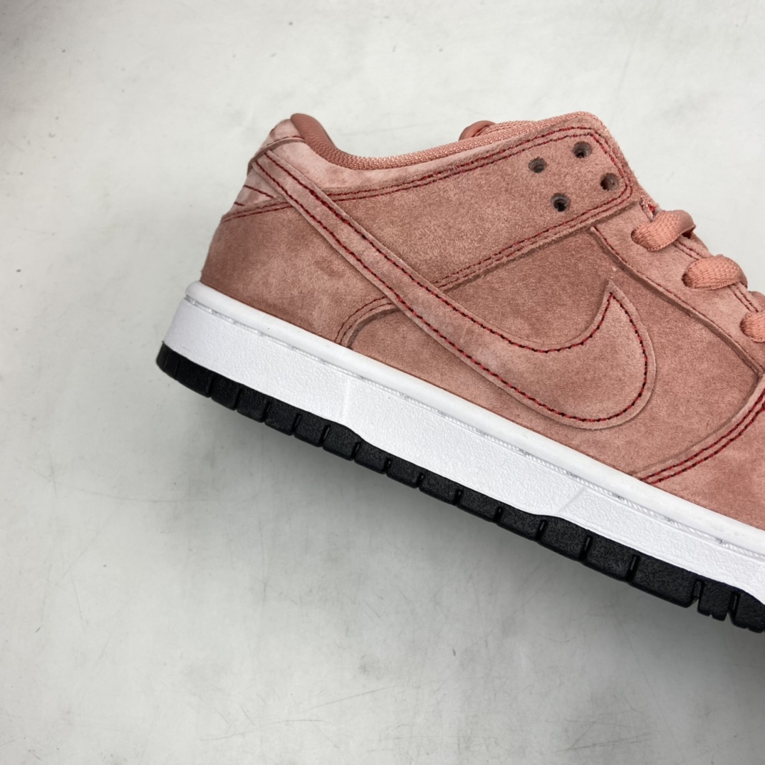 P280 Nike SB Dunk Low“PiNike”麂皮粉三文鱼 粉白绒面扣碎篮板时尚休闲板鞋 CV1655-600