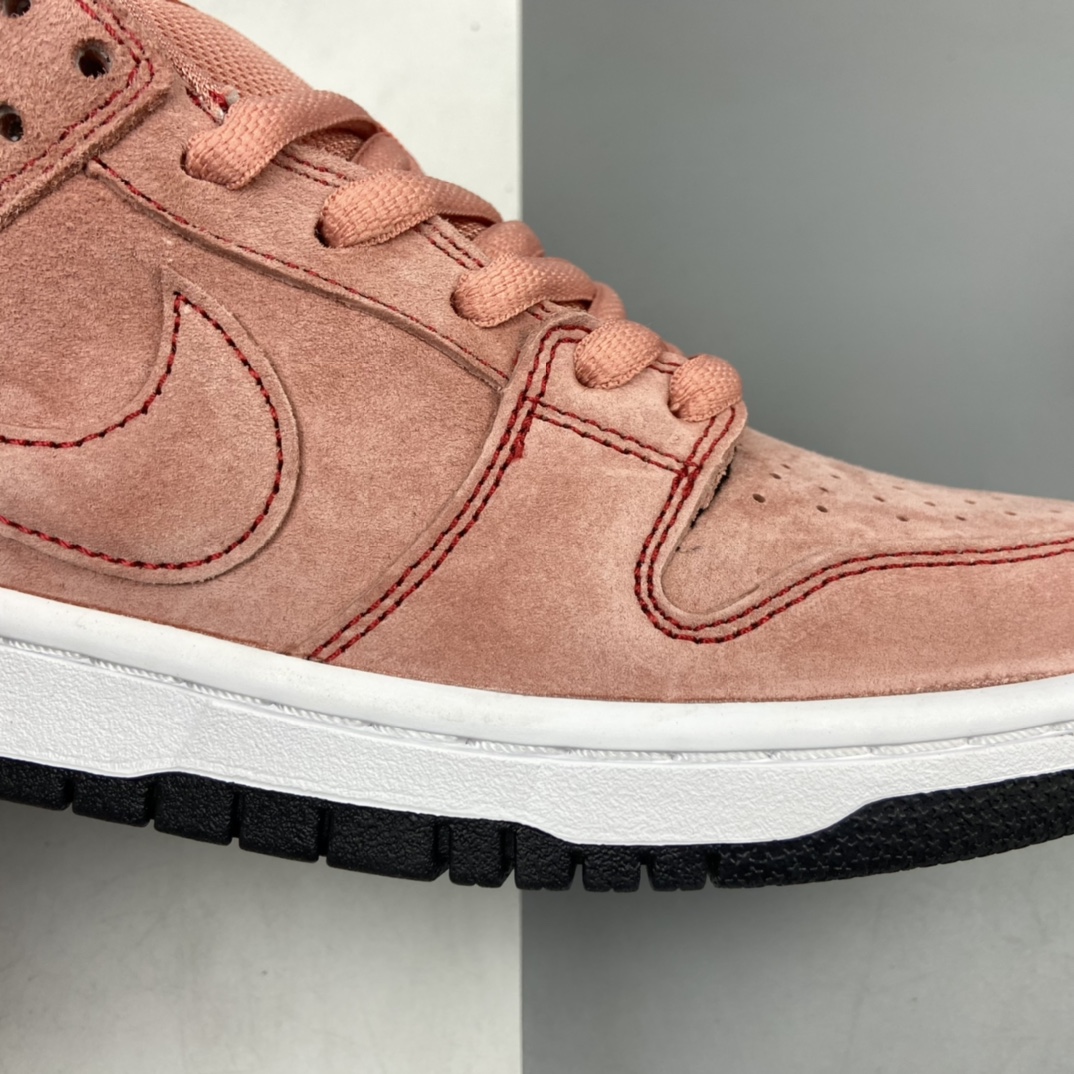 P280 Nike SB Dunk Low“PiNike”麂皮粉三文鱼 粉白绒面扣碎篮板时尚休闲板鞋 CV1655-600