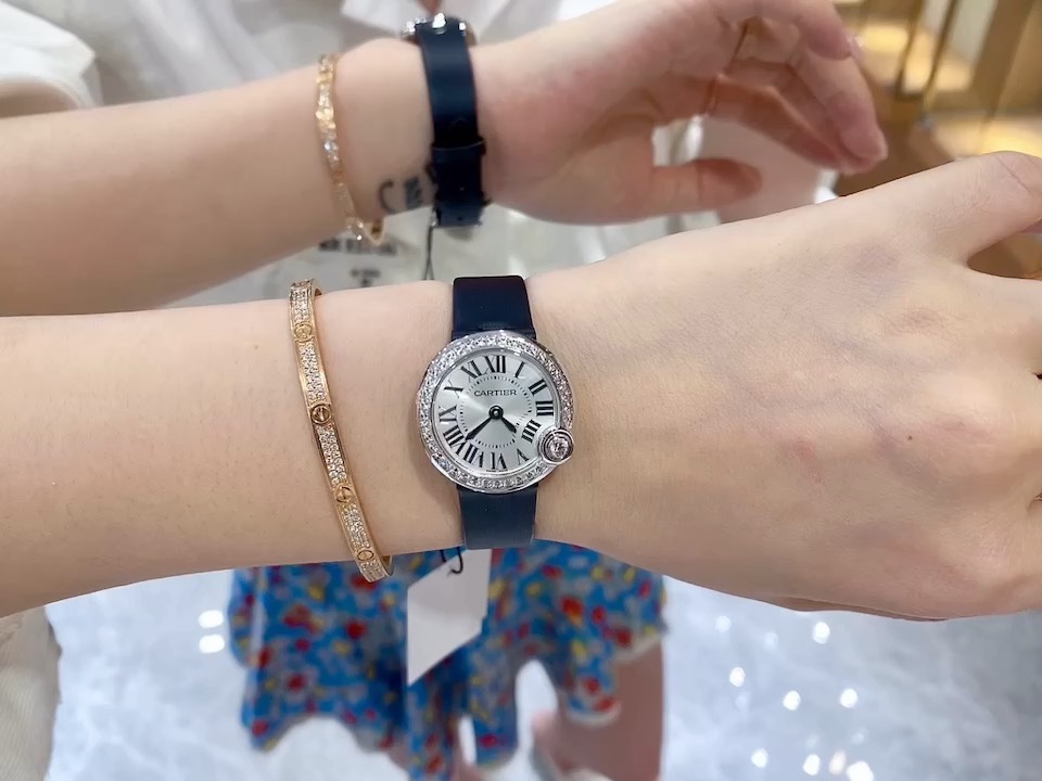 Cartier 卡地亚白气球系2021年全新镶钻腕表