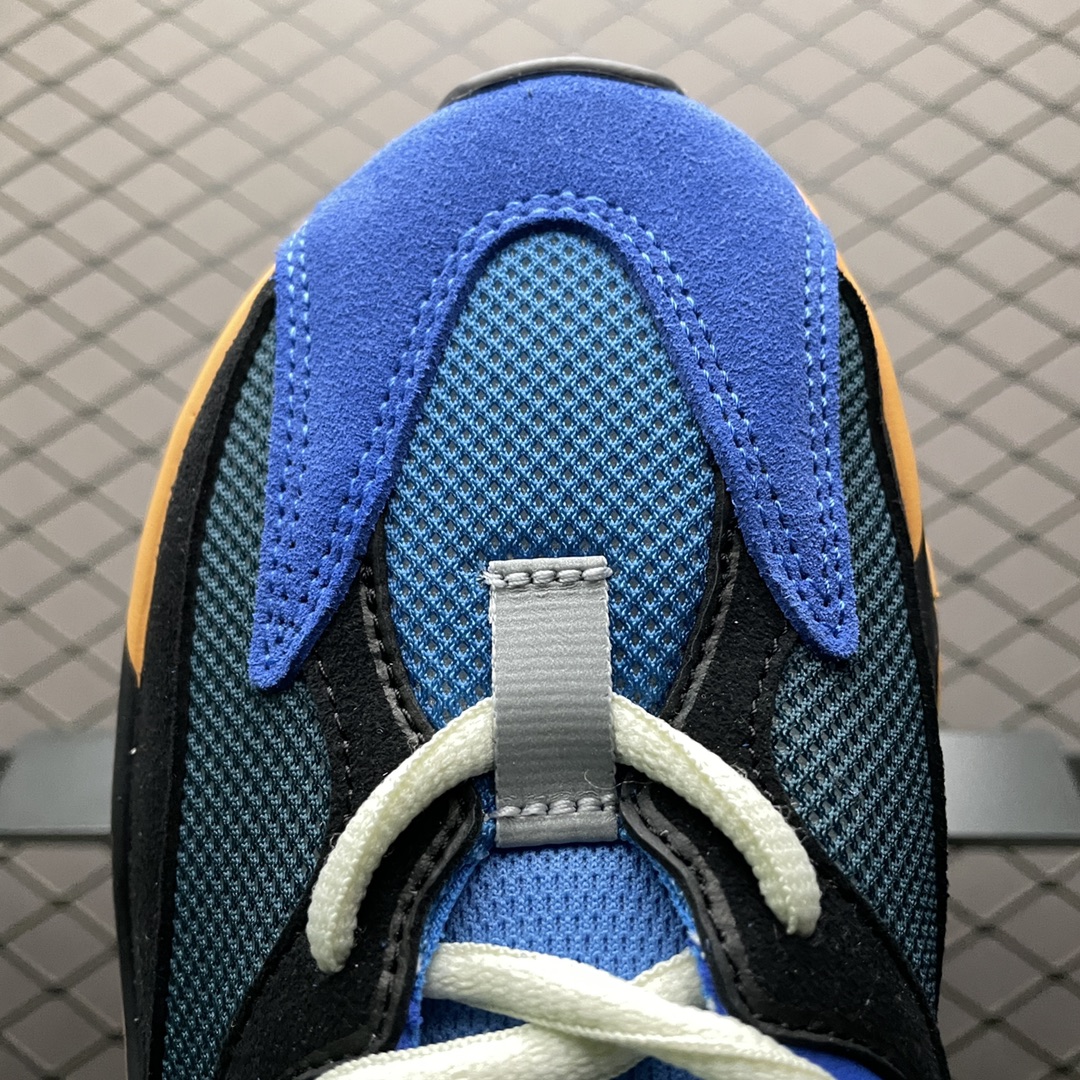 450 纯原版本 AD 阿迪 YEEZY Boost 700 ” Bright Blue ” 蓝橙 侃爷椰子 3M反光 复古老爹鞋 GZ0541