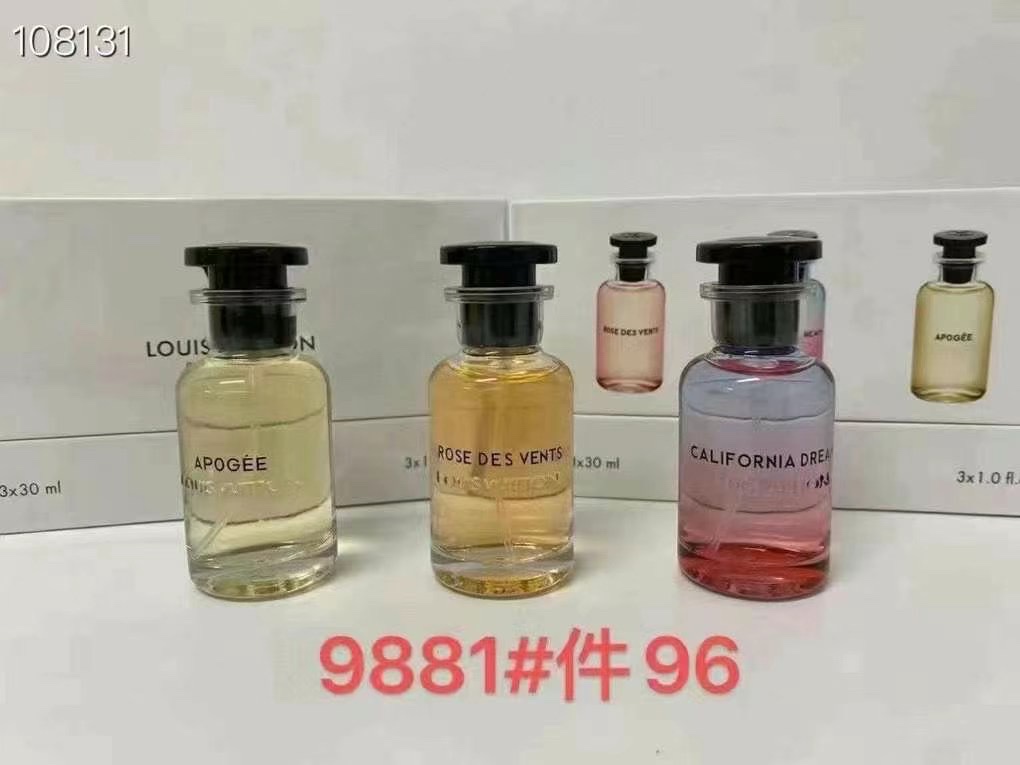 Louis Vuitton Miniature Perfume Set - Apogee, Rose Des Vents, California Dream